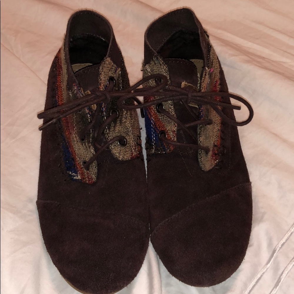 Brown Chocolate Wool Suede Women's Tribal Boots